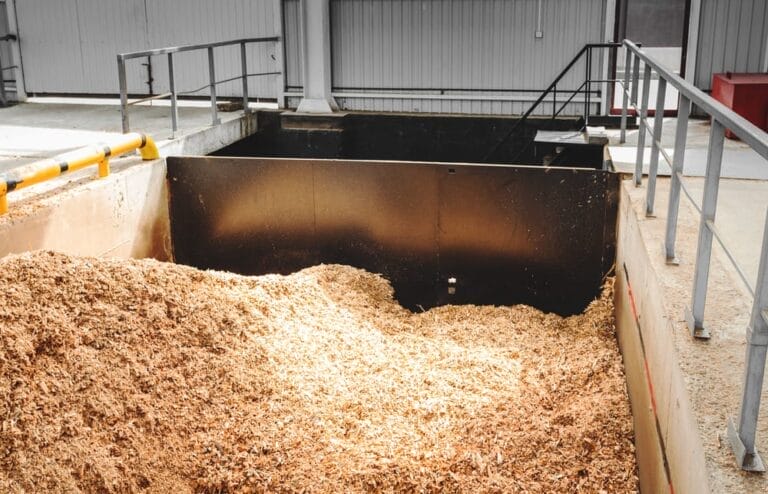 Bunker für Hackschnitzel